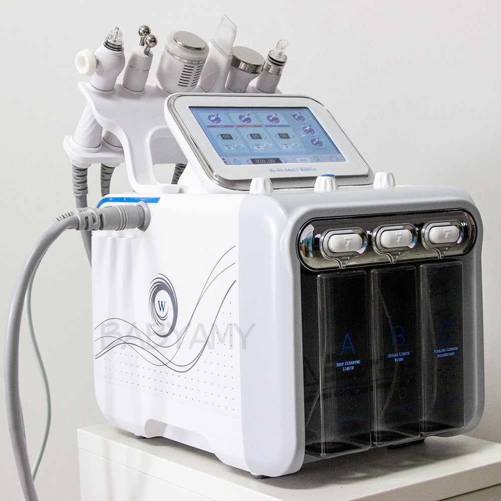 6 In 1 H2O2 Water Oxygen Jet Peel Hydra Beauty skin Cleansing Hydro Dermabrasion Hydra facial Machine Water Aqua Peeling